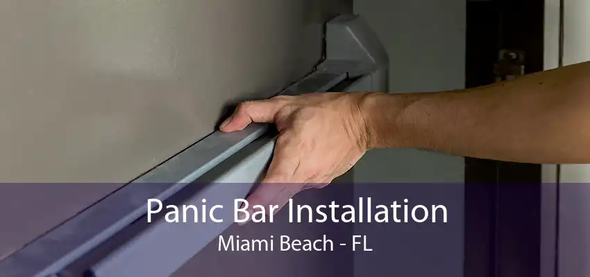 Panic Bar Installation Miami Beach - FL